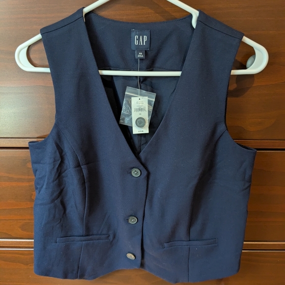 Gap Women's Navy Vest Sz XS - Picture 1 of 4